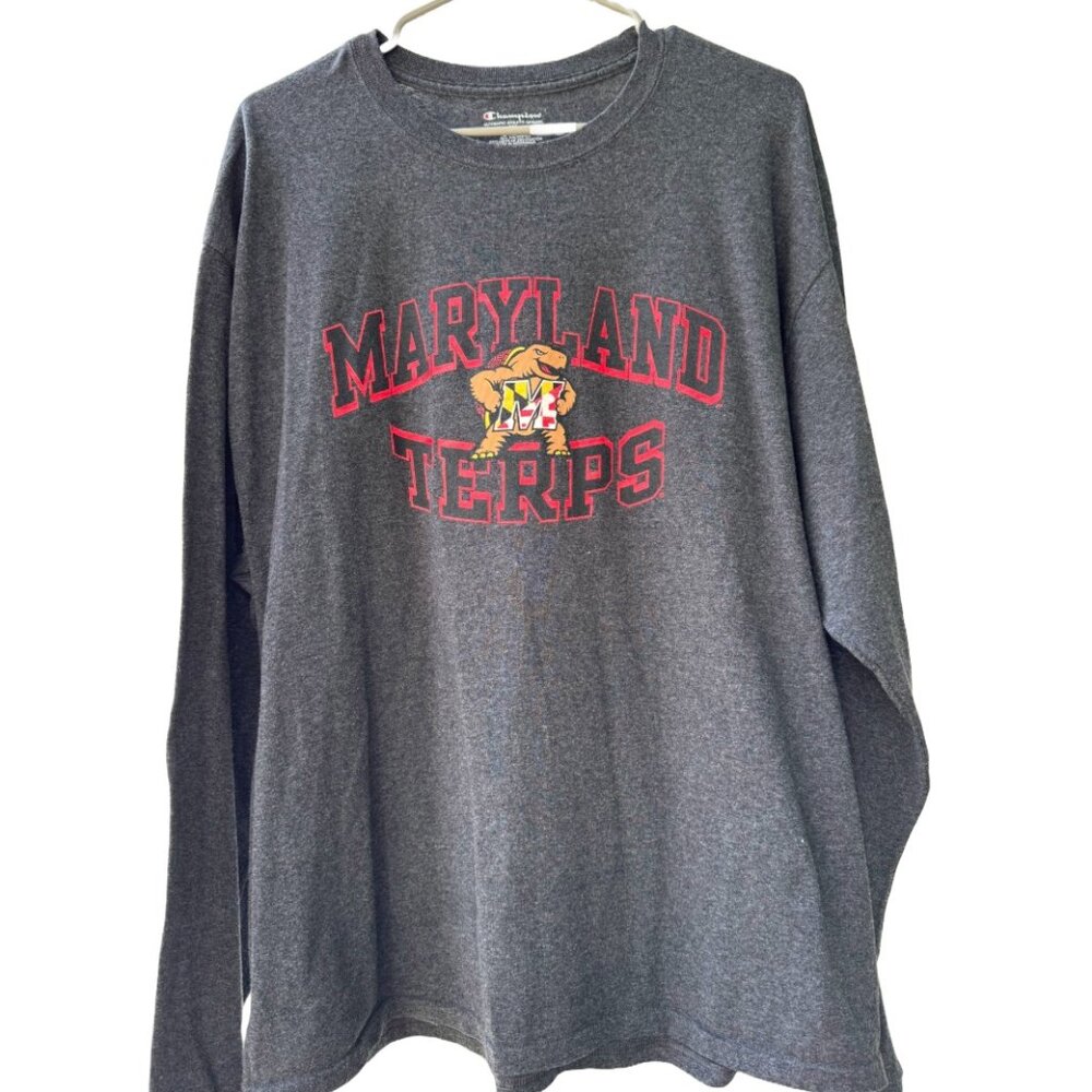 UMD University of Maryland College Park Terrapins Champion Long-Sleeve Tee Shirt